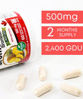 Nutridom 2400 GDU Bromelain Digestive Enzyme Supplements, 500 mg, 60 Vegan capsules, Non-GMO, Supports Healthy Digestion, Joint Health, Nutrient Absorption