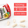 Nutridom 2400 GDU Bromelain Digestive Enzyme Supplements, 500 mg, 60 Vegan capsules, Non-GMO, Supports Healthy Digestion, Joint Health, Nutrient Absorption