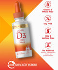 Carlyle Liquid Vitamin D3 | 2000 Iu | 2 Oz | Vegetarian, Non-Gmo, And Gluten Free Formula | 50Mcg | Vitamin D Liquid Drops