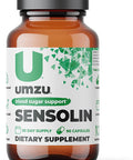 UMZU Sensolin Natural Blood Sugar Stabilizer Blood Sugar Metabolism Support Helps Regulate Blood Glucose Reduces Hangry Behavior Promotes Weight Loss with No Artificial Fillers