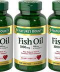Nature's Bounty Fish Oil 1000 Mg Omega-3 220 Odorless Softgels (Pack Of 3)
