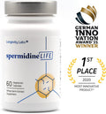 Spermidinelife Natural Supplement, Plant-Based, Wheat Germ Extract With High Spermidine Content And Zinc For Cell Renewal, Vegan-Friendly, 60 Capsules