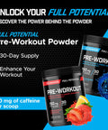 Swanson Full Potential Pre-Workout - Strawberry Lemonade Flavor - Energizing Formula for Enhanced Performance and Endurance - 150mg (4 Pack)