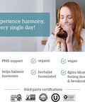 Organifi Harmony - Hormone Support - Eases Pms Symptoms - Energizes You - Regulates Menstrual Cycle - Best Served Hot - Gluten And Vegan Cacao Powder, 30 Servings