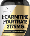 Carlyle L Carnitine Tartrate | 2175mg | 200 Capsules | Advanced Athlete Formula | Workout Supplement | As L-Carnitine L-Tartrate | Non-GMO Gluten