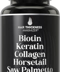 Biotin + Keratin + Collagen + Horsetail + Saw Palmetto. Advanced 5-In-1 Hair Growth Supplement For Women And Men. Hair Vitamins, Dht Blocker Pills. Capsules For Thinning Hair With Biotin 5000Mcg
