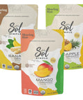 SOL SIMPLE Organic Dried Dragon Fruit | 3oz Snack Pack (3 Bags Total) | One Ingredient | Vegan | Non-GMO | No Added Sugar | Dried Fruit No Sugar Added