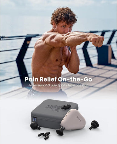 Bob And Brad Air 2 Mini Massage Gun 12Mm Amplitude With 4800 Mah Battery, Portable Deep Tissue Percussion Muscle Massage Gun With Type-C Charging For Muscle Pain Relief, Pink, Fsa And Hsa Eligible