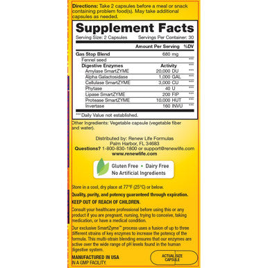 ReLife Gas Stop 60 Capsules