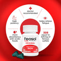 Feosol Original Iron Supplement Tablets Nonheme 325mg Ferrous Sulfate (65mg Elemental Iron) per Iron Pill 1 Per Day 120ct 4 Month Supply for Energy and Immune System Support Made in USA