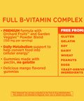 Natures Way Alive! B-Complex Gummies, Cellular Energy Support*, 8 B-Vitamins, Vegetarian, Mango Flavored, 60 Gummies