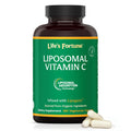 Life's Fortune Liposomal Vitamin C 2100 mg Fast Acting Absorption Higher Bioavailability Supporting Immune System High Antioxidant Supplement Formula Collagen Booster 180 Capsules