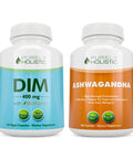 Purely Holistic Dim 400Mg & Bioperine + Organic Ashwagandha 1300Mg Bundle - 330 Vegan Capsules - Made In The Usa