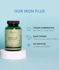 Iron Supplement Vegavero | 14 mg | with Vitamin C & B Vitamins | 120 Vegan Capsules | NO Additives
