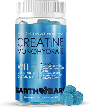 Creatine Monohydrate And Magnesium Gummies For Adults Beta Alanine, Collagen Peptides, L-Arginine, B Vitamins 60 Gummies