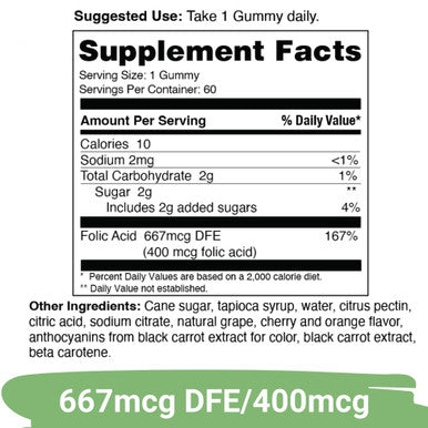Yuve Prenatal Gummies For Women Folic Acid 667 Mcg Dfe Pregnancy Vitamins Gummies Hormonal Support & Folate Acid Vegan & Natural 60 Ct