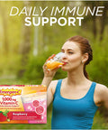Emergen-C 1000mg Vitamin C Powder, with Antioxidants, B Vitamins and Electrolytes, Vitamin C Supplements for Immune Support, Caffeine Drink Mix, Raspberry Flavor - 60 Count/2 Month Supply