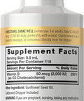 Carlyle Liquid Vitamin D3 | 2000 IU | 2 oz | Vegetarian Non-GMO and Gluten Formula | 50mcg | Vitamin D Liquid Drops for Adults