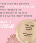 Neutrogena Mineral Sheers Lightweight Loose Powder Makeup Foundation with Vitamins A, C, & E, Sheer to Medium Buildable Coverage, Skin Tone Enhancer, Face Redness Reducer, Natural Beige 60,.19 oz