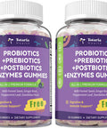 Totaria Sugar Free 5 in 1 Probiotic Prebiotic Postbiotic Gummy 36 Strains Probiotics for Women Men with Digestive Enzymes Peppermint Complete Immune Gut and Digestive Support Vegan