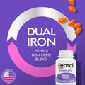 Feosol Complete Iron Supplement Caplets Bifera Iron for High Absorption Heme and NonHeme Dual Action Minimizes 1 Per Day for Energy and Immune System Support Made in USA 30 Count