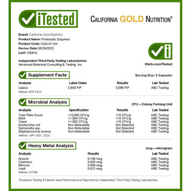 California Gold Nutrition Proteolytic Enzymes, 90 Delayed Release Veggie Capsules