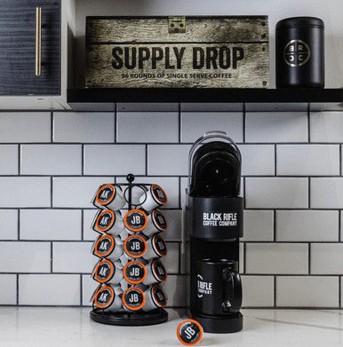 Black Rifle Coffee Company Single Serve K Cups Just Black Medium Roast Coffee Rounds 32 Count
