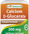 Best Naturals Calcium D-Glucarate 200 mg 120 Tablets