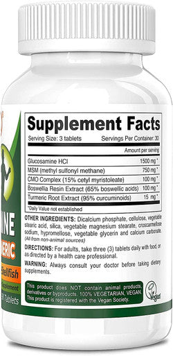Deva Vegan Vitamins Vegan Glucosamine Msm-Cmo 90 tab ( Multi-Pack)