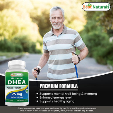 Best Naturals Micronized Dhea 25 Mg 180 Capsules