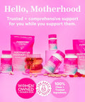Pink Stork Postpartum Sitz Bath Soak: Dead Sea Salt for Perineal Care & Cleansing Postpartum Recovery Labor and Delivery Essentials Women-Owned Unscented 16 oz