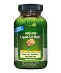 Irwin Naturals Only One Liquid-Gel Multi - No Iron Daily Essential Vitamins, Minerals, Antioxidants, Omega-3 & Green Super Foods - 60 Liquid Softgels