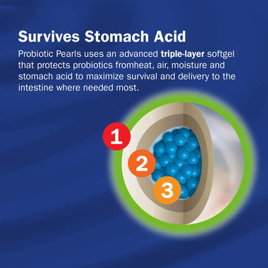 Nature's Way Probiotic Pearls Adult 50+, 1 Billion Live Cultures, 30 Softgels