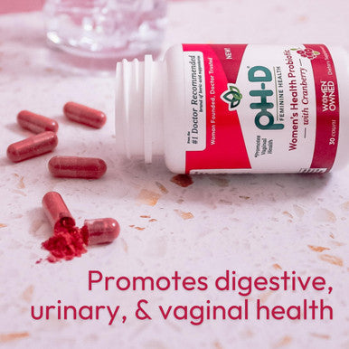 pH-D Feminine Health - Women'S Health Probiotic With Prebiotic Blend, Cranberry Fruit Extract - Oral Supplement - 30 Count