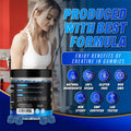GummiJoy | Creatine Gummies 5000mg | 120 Max Strength Muscle Growth | Recovery Supplements for Men & Women | Creatine Monohydrate Plus B12 and L-Taurine | Blueberry Flavour | 1 Month Supply