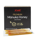 Hi Well Premium New Zealand 100% Manuka Honey | Monofloral Pure Raw Honey | UMF MGO Certified | Easy to take12g x 30 sticks | 12.6Oz(360g) (UMF 10+)