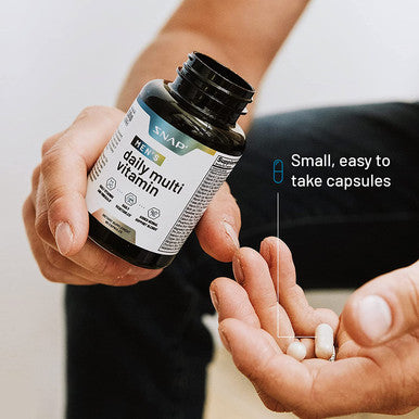 Snap Supplements Mens Multivitamins Daily Vitamins Minerals for Men Vitamin D B12 Zinc Herbs Vitamin C for Energy Immune Support Multivitamin for Men 60 Capsules