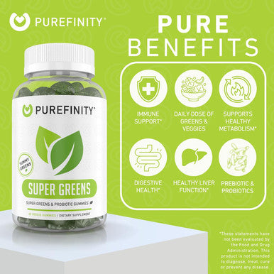 Spirulina Gummies Your Daily Super Greens With Spinach, Broccoli, Alfalfa, Beet Root, Acai, The Perfect All-In-One Veggie Gummies Non-Gmo, Gluten 60 Vegan Gummies