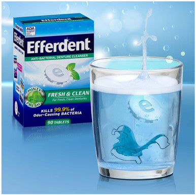 Efferdent Plus Mint Anti-Bacterial 44 Tabs By Efferdent
