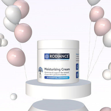 Rodiance Hydrating Moisturizer | Body & Facial Cream for Dry Skin | Enriched with Hyaluronic Acid & Ceramides | Fragrance-Free Formula | Non-Comedogenic | 7 oz