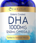 Carlyle Dha Supplement 1000Mg | 180 Softgels | 1240Mg Omega-3 | Non-Gmo, Gluten Free