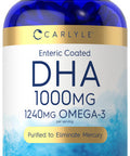 Carlyle Dha Supplement 1000Mg | 180 Softgels | 1240Mg Omega-3 | Non-Gmo, Gluten Free