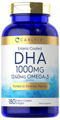 Carlyle Dha Supplement 1000Mg | 180 Softgels | 1240Mg Omega-3 | Non-Gmo, Gluten Free