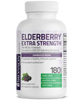 Bronson Elderberry Extra Strength, Supports Healthy Immune System & Antioxidant Protection, Non Gmo, 180 Vegetarian Capsules