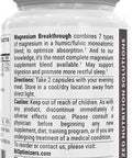 Magnesium Breakthrough Supplement 4.0 - Has 7 Forms of Magnesium Like Bisglycinate, Malate, Citrate, and More - Natural Sleep Aid - Brain Supplement - 90 Capsules