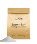 PURE ORIGINAL INGREDIENTS Epsom Salt, Calcium Chloride, And Potassium Bicarbonate Bundle, (4 Oz), Food Grade, Fine Powder