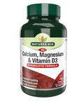 Natures Aid Calcium Magnesium and D3 Helps Maintain Normal Bones Teeth and Muscle Function Vegan 90 Tablets