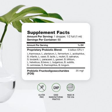 Probiotics for Women for Men 20 Strain Liquid Probiotic Supplement