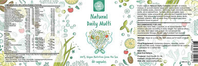 Natural Daily Multi by Kala Health a unique mix of marine algae and ocean water concentrate rich in amino acids vitamins minerals trace elements and fatty acids all in natural form 100 Vegan
