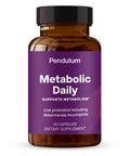 Pendulum Metabolic Daily Multi Strain Probiotic with Akkermansia muciniphila to Support Metabolism and Sustain Energy Levels for Women and Men 30 Capsules 1 Pack